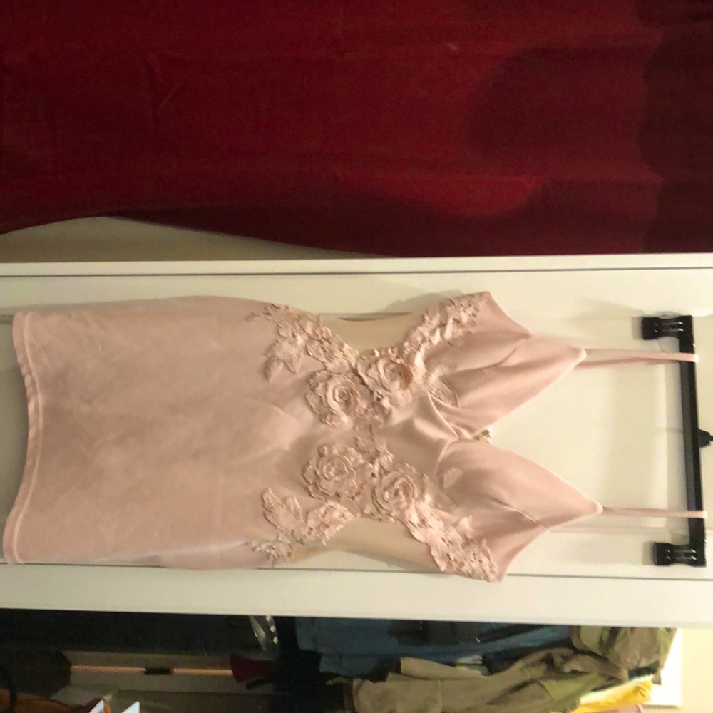 Pale baby pink mini dress. Sized medium from Fashion Nova.